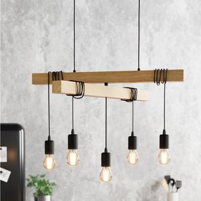 Eglo 43629 - Csillár zsinóron TOWNSHEND 5xE27/60W/230V