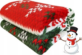 Karácsonyi takaró 160x200 meleg ünnepi hópihék karácsony puha