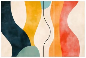 Kép - Minimalista színes illusztráció II. (90x60 cm)