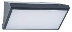 Brilagi - TRIANGLE LED 20W 230V kültéri fali lámpa érzékelővel antrac.