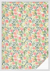 Öntapadós ablak furnér az adatvédelem érdekében Gyümölcsös minta 100x146