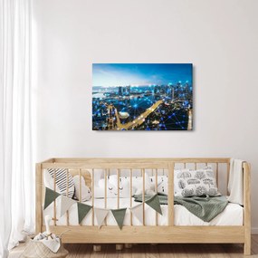 Kép - Városhálózat (90x60 cm)