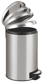 Leman ezüstszínű pedálos szemetes, 12 l - Wenko