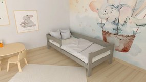 Ala fenyő gyerekágy szürke 90x200 + ajándék ágyrács