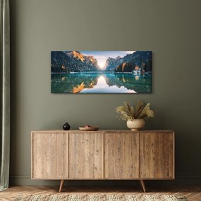 Kép - Hegyi tó (120x50 cm)