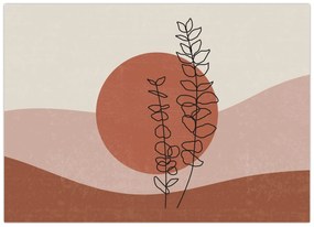 Kép - Boho levelek N⁰1 (70x50 cm)