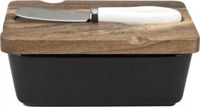 Kerámia vajtartó késsel KB-7784 fekete