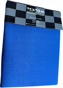 Pamut Lepedő Szatén 100% 200x220CM Sötétkék Gumi Nélkül