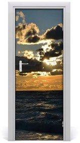Ajtóposzter Sunset tengeren 85x205 cm