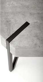 EMILY dohányzóasztal beton/fekete