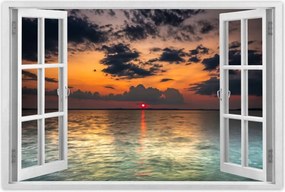 Poszterek 120x80 Sziklák Tenger Nap