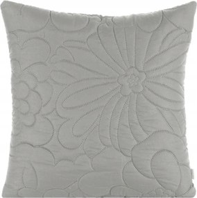 Párnahuzat 40x40 ezüst, virágmintás