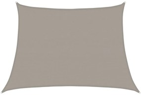 világosszürke trapéz alakú HDPE napvitorla 160 g/m² 4/5 x 3 m