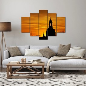 Templom a naplementében képe (150x105 cm)