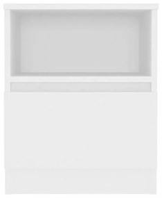 fehér szerelt fa éjjeliszekrény 40 x 40 x 50 cm