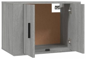 2 db szürke sonoma falra szerelhető TV-szekrény 57x34,5x40 cm