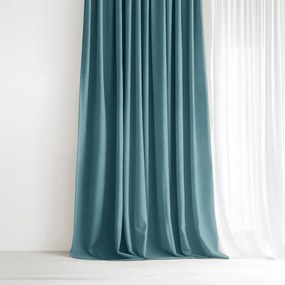 Goldea marbella díszfüggöny - petrolkék 140x135 cm