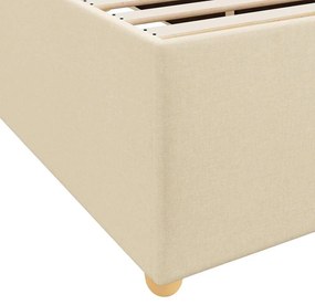 Ágykeret matracmal Krém 90 x 190 cm szövet