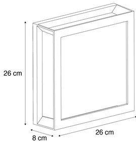 Modern kültéri fali lámpa fekete 2-lámpás IP44 - Jeffrey