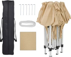 Deuba Kerti pavilon 3x6 m - bézs UV védelem 50+