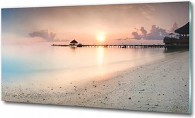 Fotó üvegkép Dalmácia Horvátország 125x50