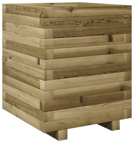 vidaXL impregnált fenyőfa kerti virágláda 40 x 40 x 49,5 cm