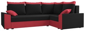 Sarok ülőgarnitúra Paragon Plus (piros + fekete) (J). 1062171