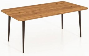 Natúr színű tölgyfa dohányzóasztal 90x90 cm Kula – The Beds