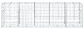 horganyzott vas gabion kosár fedéllel 500 x 100 x 150 cm