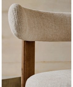 Barna-bézs kőrisfa étkezőszék Granite – Kave Home