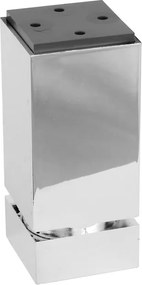 Lábtartó Bútorláb H100 10 CM Négyzet 45x45 Állítható Króm +filc
