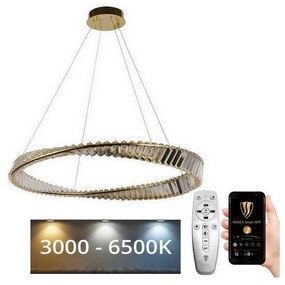 NEDES LED Dimmelhető kristály csillár zsinóron LED/50W/230V + távirányítás ND3605