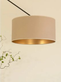 LED állítható rúdon függesztett csillár GORTA 1xE27/60W/230V bézs/arany