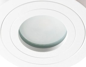 Modern kerek fürdőszoba spotlámpa fehér - Capa