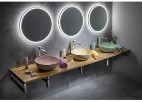 Sapho - FORMIGO ráépíthető mosdó Ø 39 cm, beton/bézs