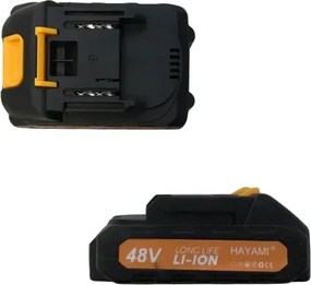 Akkus 15 cm-es láncfűrész HAYAMI HA-1001 + 2 db akkumulátor + tartozékok