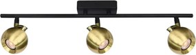 Italux Lafin SPL-45379-3-BK-BRSS Spotlámpa 3x10W/GU10 IP20