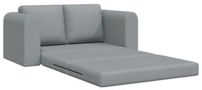 Floor Sofa Bed 2 az 1-ben Világosszürke 148x71x83 cm Bútor