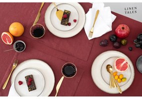 Len tányéralátét 35x45 cm Marsala – Linen Tales