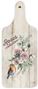 Bohemia Gifts Roses dekoratív fa vágódeszkaRózsák
