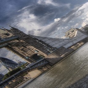 Kép - Tower Bridge Londonban (órával) (90x30 cm)