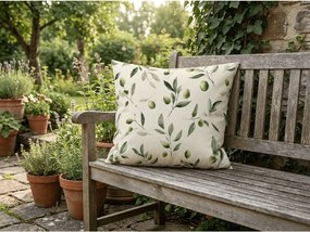 Pamut párnahuzat OLIVE POLY 45x45 cm, zöld