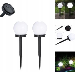 Napelemes Kerti Lámpa Beszúrható Gömbök 2 Db Fehér Napelemes Kerti Lámpa