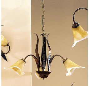 ONLI - Csillár láncon ALGA 3xE14/6W/230V bronz