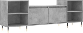 vidaXL betonszürke szerelt fa TV-szekrény 160x35x55 cm