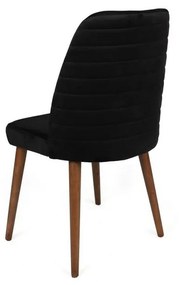Tutku Black and Walnut étkezőszék-készlet, 2 db