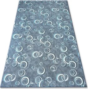 Szőnyeg 133x133 cm Drops szürke pöttyös kerekek