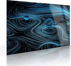 Absztrakt képet (üvegen) (70x50 cm)