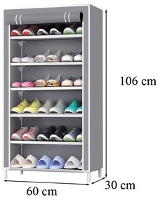 Cipősszekrény LCSZ-01 szürke