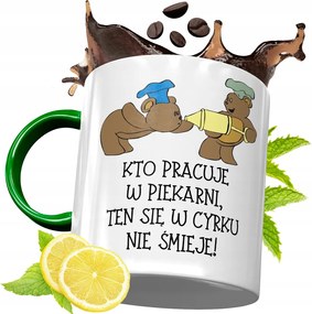 Zöld Bögre Péknek Születésnapi Ajándéknak, fényképes nyomattal